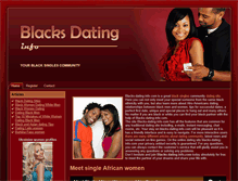 Tablet Screenshot of blacks-dating-info.com